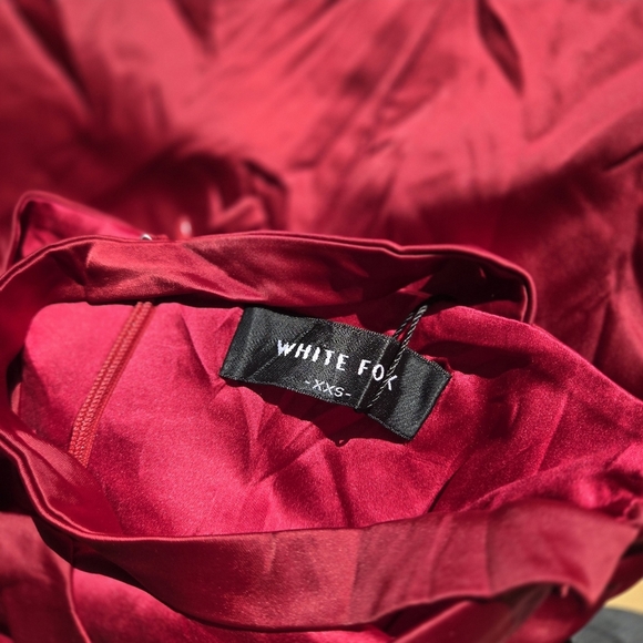 NWT White Fox Boutique - Just A Girl Mini Dress Dark Red Size XXS - Picture 6 of 8